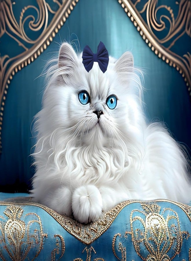 Sage Square Pet Hair Clips | Handmade Bow for Dogs & Cats | Stylish Topknot Bow | Luxry Pet Grooming Accessory | Fancy Hair Bow for Weddings, Festivals & Birthdays | Perfect for Gifting (Blue) - Image 4